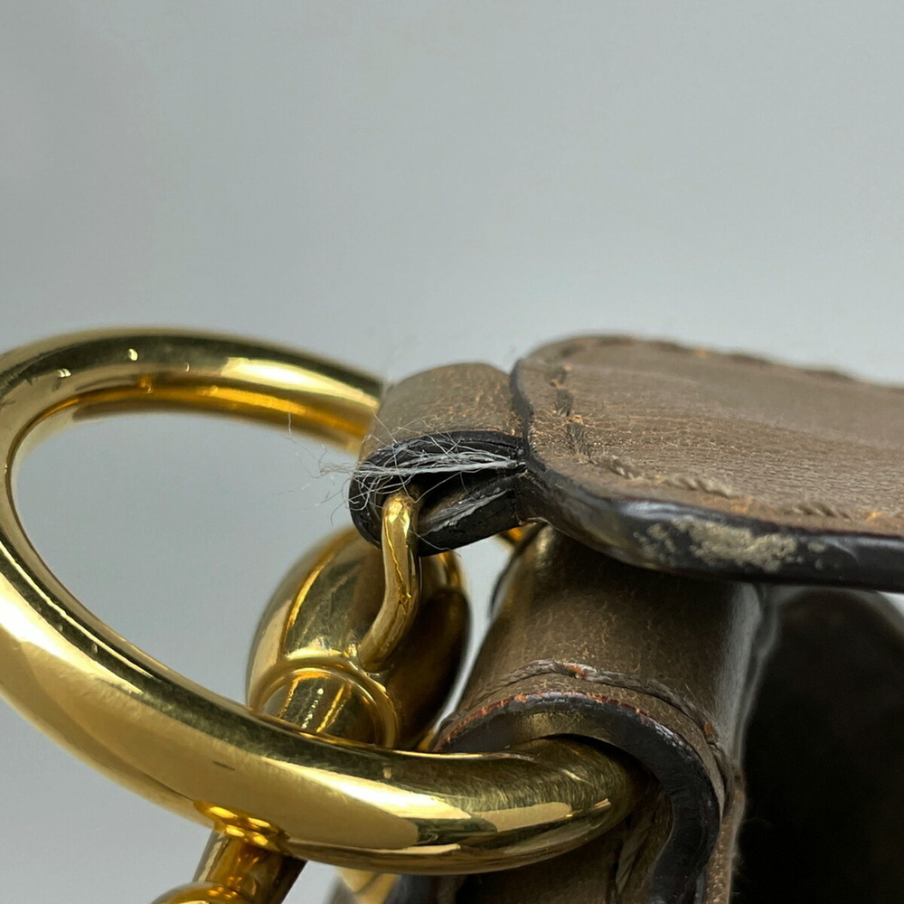 Gucci Shoulder Bag Brown Python Leather - image 5